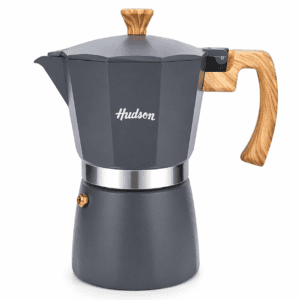 Cafetera Hudson Aluminio Tipo Italiana 9 Tazas Inducción - Gris