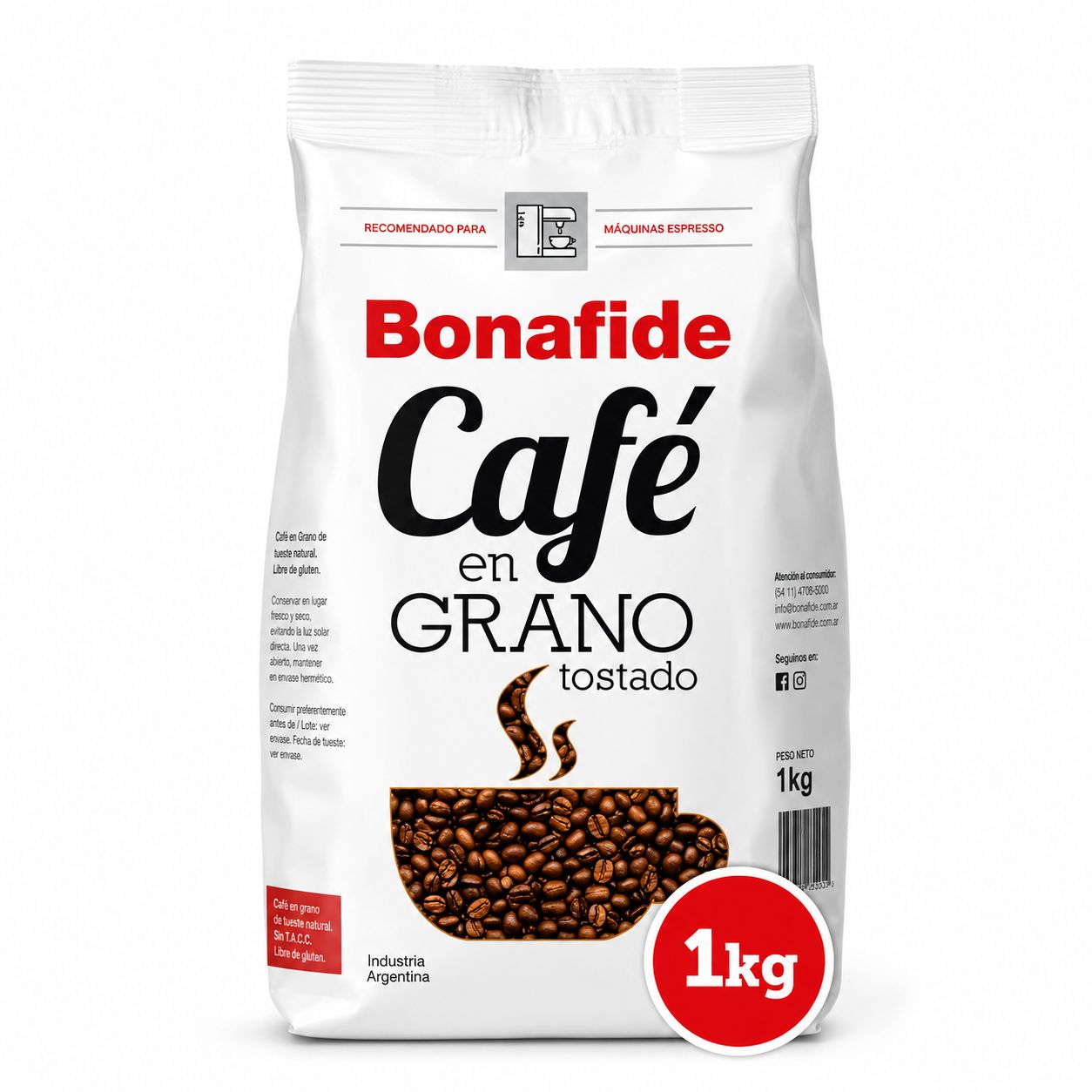 ¡FLASH SALE x24 HS! Café en grano Blanco Tostado 1kg