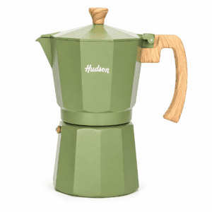 Cafetera Hudson Aluminio Tipo Italiana 9 Tazas Inducción - Verde