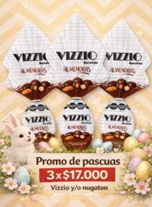 PROMO HUEVOS VIZZIO ALMENDRAS X3