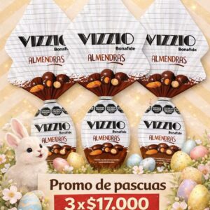 PROMO HUEVOS VIZZIO ALMENDRAS X3