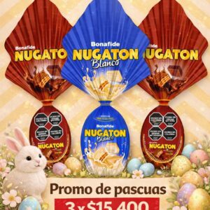 PROMO HUEVOS NUGATON X3