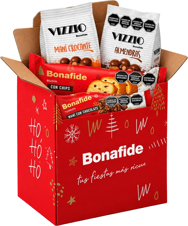 Caja navideña Bonafide 2026, lista para regalar